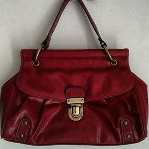 Apt. 9 red satchel handbag purse